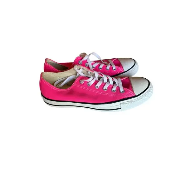 CONVERSE All Star Hot Pink Chuck Taylor Low Top Size 9 Womens - Picture 6 of 8